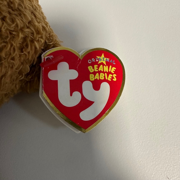 Ty Beanie Babies Plush Bear Brown Pink NEW “You’re A Sweetie” Love Valentines - Picture 3 of 14